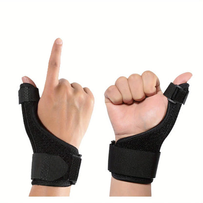 Lightweight Adjustable Thumb and Wrist Brace with Detachable Aluminum Splint for Men Women Breathable Support