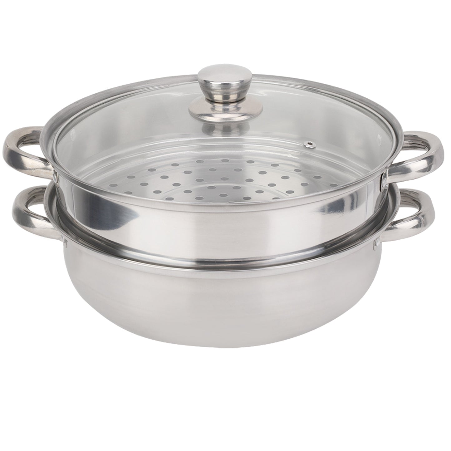 Stainless Steel Cookware Steamer Pot Cooker Double Boiler Soup Steaming Pot Durable Kitchenware Kitchen Supplies