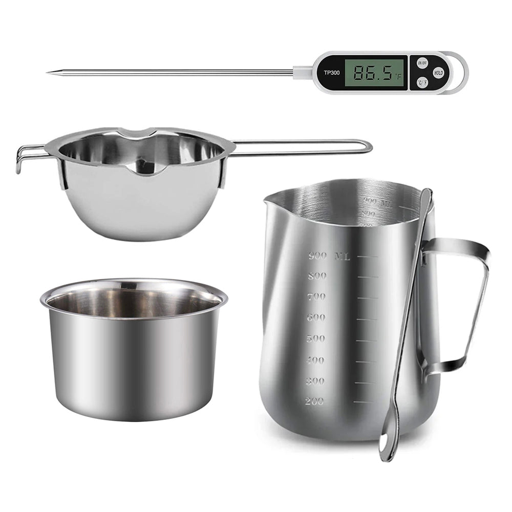 Stainless Steel Candle Making Pouring Pot Double Boiler Wax Melting Pot DIY Candle Making Starter Kit High Quality Tools