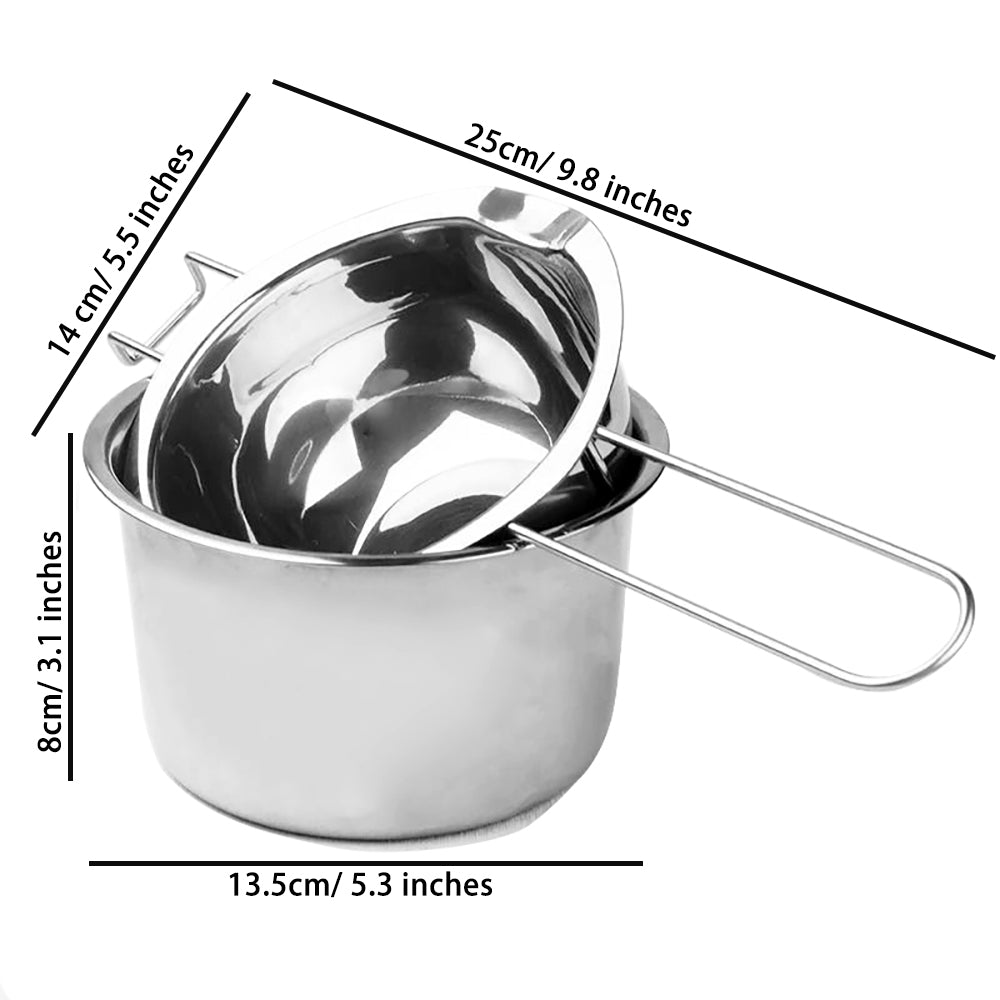 Stainless Steel Candle Making Pouring Pot Double Boiler Wax Melting Pot DIY Candle Making Starter K