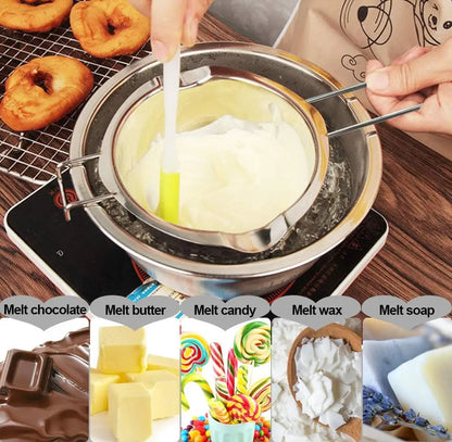 Stainless Steel Candle Making Pouring Pot Double Boiler Wax Melting Pot DIY Candle Making Starter K