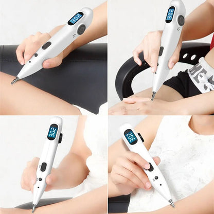 Digital Acupuncture Pen Muscle Stimulator With Display 3