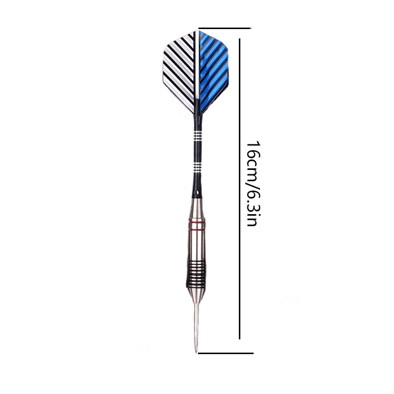 Professional Steel Tip Darts Set, Aluminium Shafts and Flights, High Quality for Dartboard Game, 3 Pcs