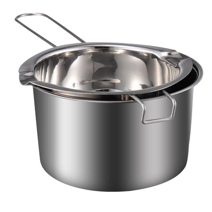 Stainless Steel Double Boiler Pot Wax Melting Pot Chocolate Cheese Melting Pot Nice Chic Safe Kitchen Cooking Tool