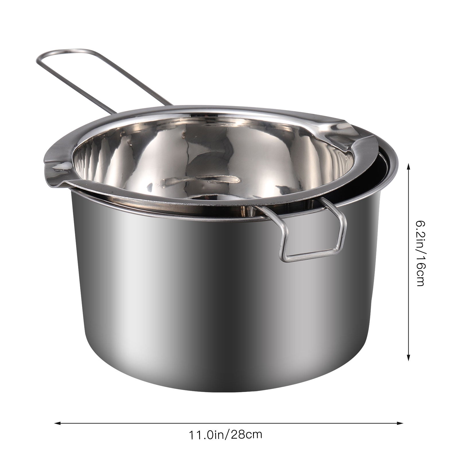 Stainless Steel Double Boiler Pot Wax Melting Pot Chocolate Cheese Melting Pot Nice Chic Safe Kitch 6