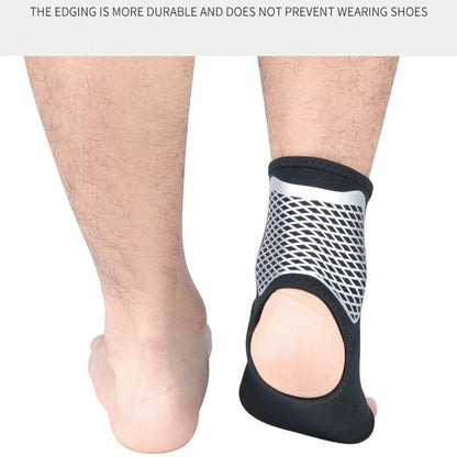 Sports Fitness Ankle Brace, Compression Foot Support Bandage, Achilles Tendon Protector, Pain Relief for Sprain