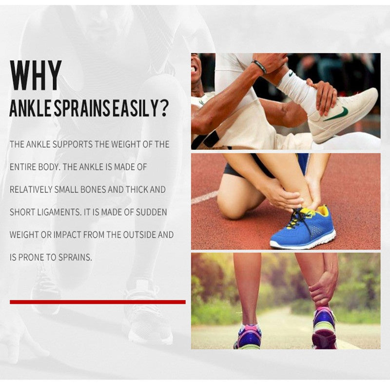Sports Fitness Ankle Brace, Compression Foot Support Bandage, Achilles Tendon Protector, Pain Relief for Sprain