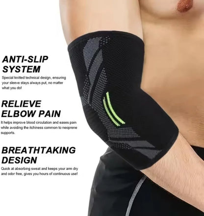 Adjustable Elbow Support Sleeve, Single Arm Sleeve for Golfer's Arbow, Tennis Elbow, Weightlifting, Tendonitis