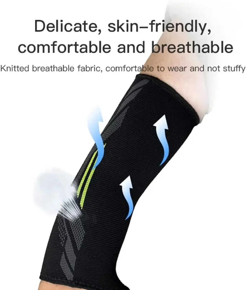 Adjustable Elbow Support Sleeve, Single Arm Sleeve for Golfer's Arbow, Tennis Elbow, Weightlifting, Tendonitis