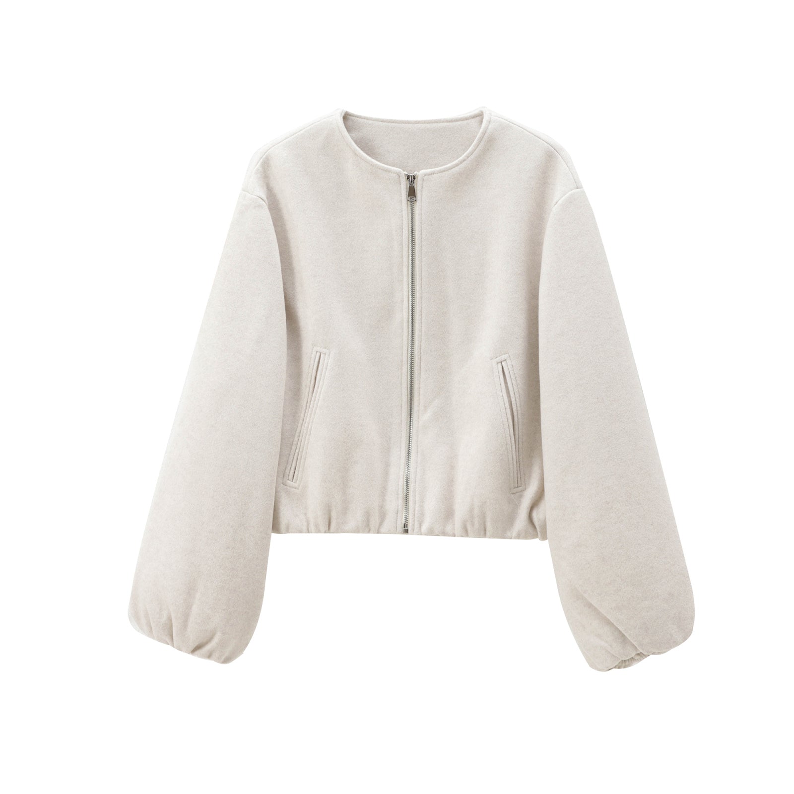 Trendy MUJER Red Bomber Jacket Soft Cropped Jacket For Women Sports Style Zipper Outerwear 3