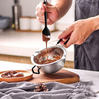 Large Capacity Stainless Steel Double Boiler Melting Pot for Chocolate Butter Candy Cheese Melting & Candle Making