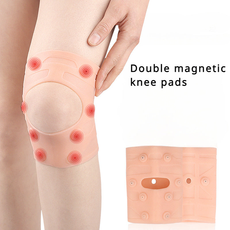 Waterproof Magnetic Knee Care Pad, Silicone Knee Compression Sleeve, Knee Brace, Patella Tendon Support Brace