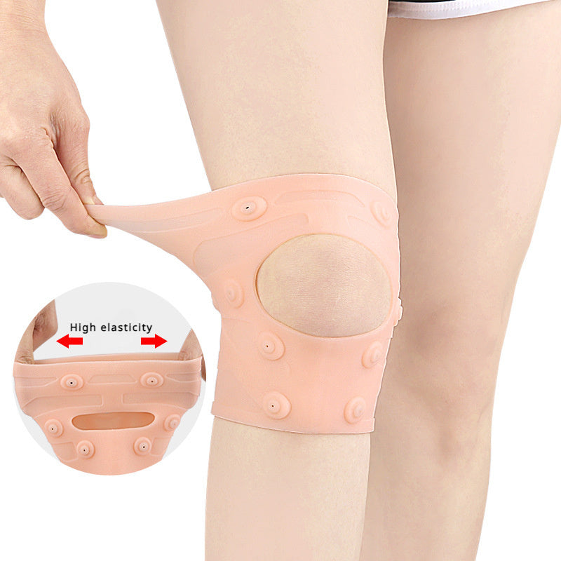 Waterproof Magnetic Knee Care Pad, Silicone Knee Compression Sleeve, Knee Brace, Patella Tendon Support Brace