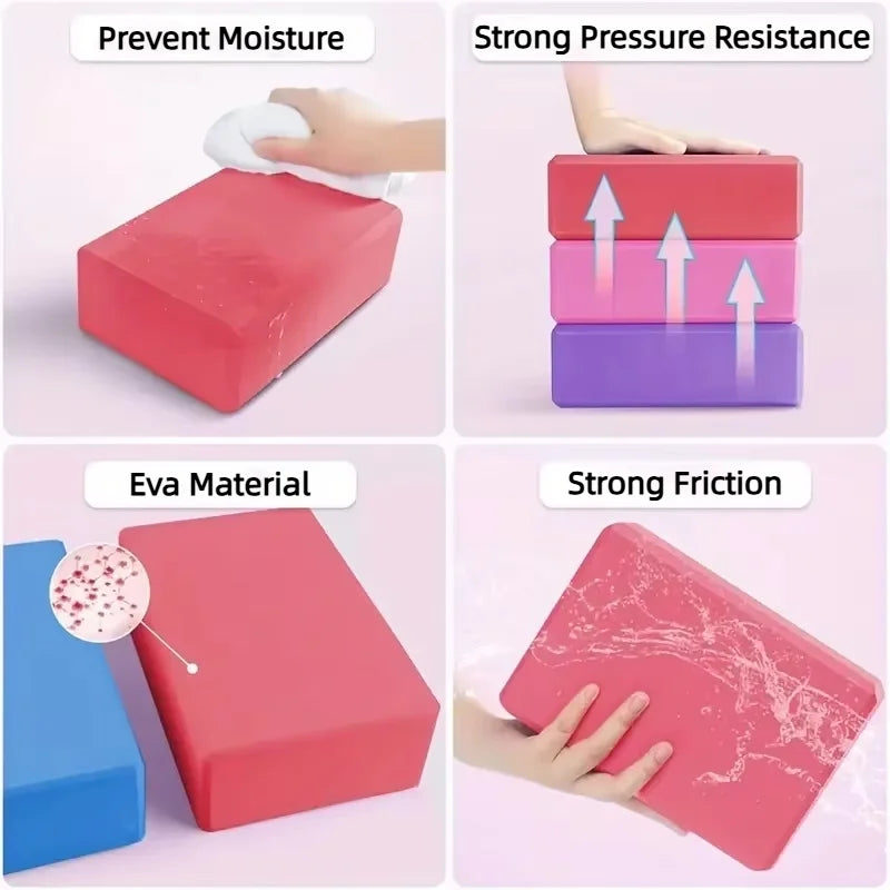 HighDensity Yoga Blocks For Childrens Dance AntiPressure Training Blocks Adult Yoga Auxiliary Equip 4