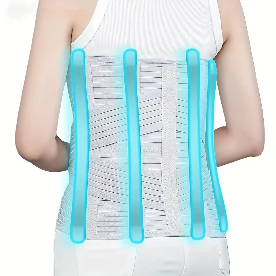 Breathable Adjustable Lumbar Support Belt, Elasticity, Spinal Protection, Fitness Enhancement, Post-Surgery Recovery