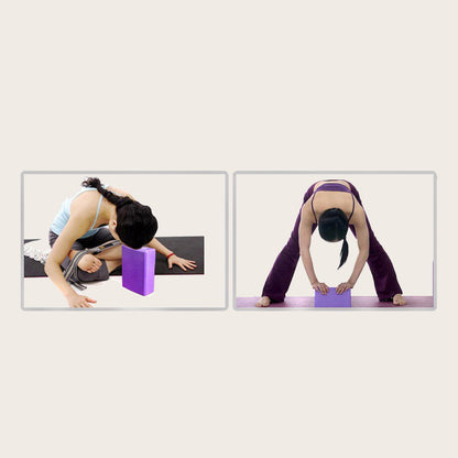 Purple High Density Yoga Blocks Firm EVA Foam Bricks Gymnastics Block For Muscle Pain Relief Stretc 2