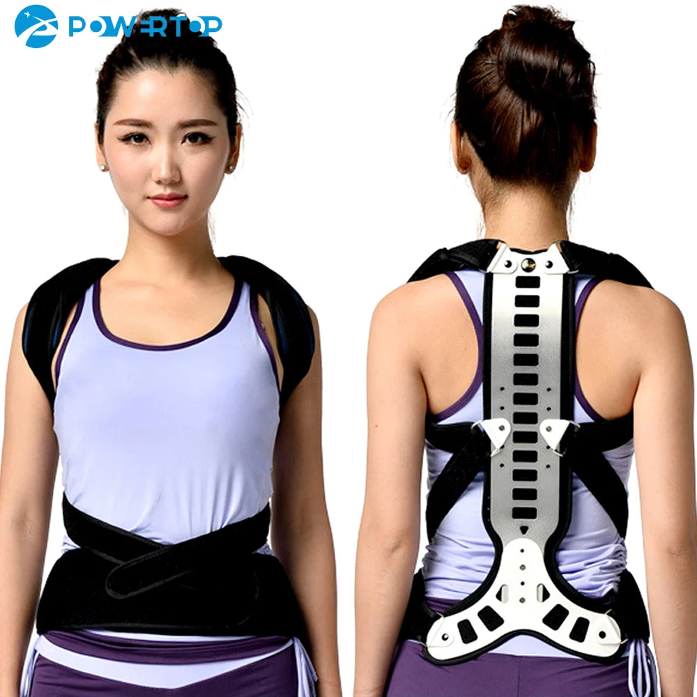 Shoulder Waist Back Posture Corrector, Spine Support Brace Belt, Humpback Correction, Standing Sitting Posture, Adult