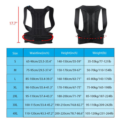 Stop Slouching Back Alignment And Clavicle Support Adjustable Unisex Posture Corrector Brace Hunchb 5
