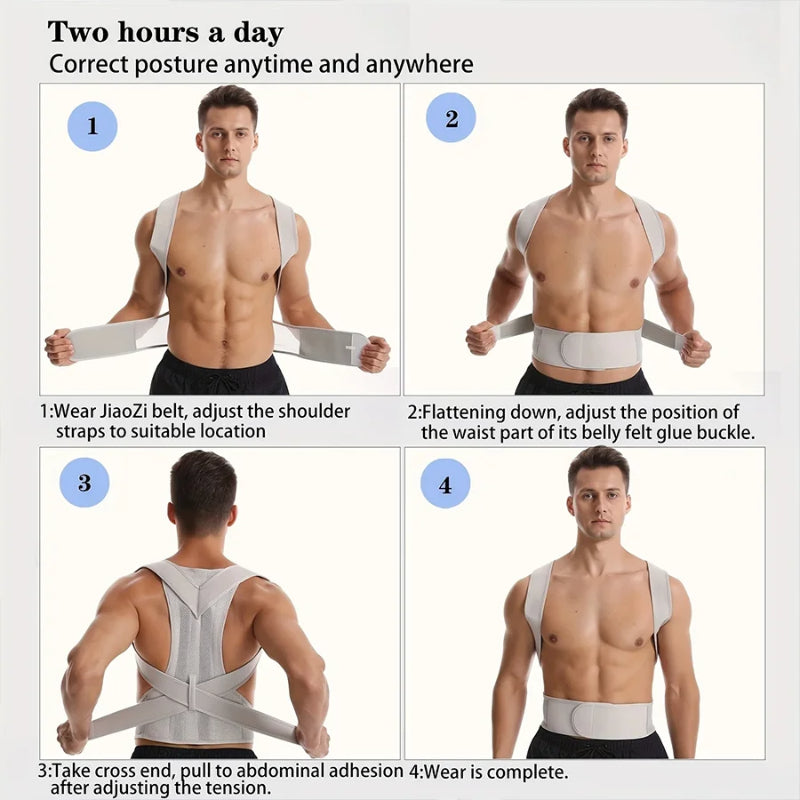 Stop Slouching Back Alignment And Clavicle Support Adjustable Unisex Posture Corrector Brace Hunchb 3