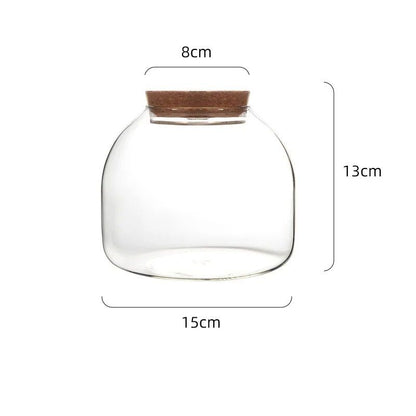 Micro Landscape Moss Glass Terrarium With Optional Cork Lid 1