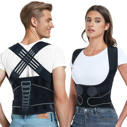 Posture Corrector Back Brace for Men, Women, Spine Vertical Alignment, Back Straighter, Lower Back Pain Relief