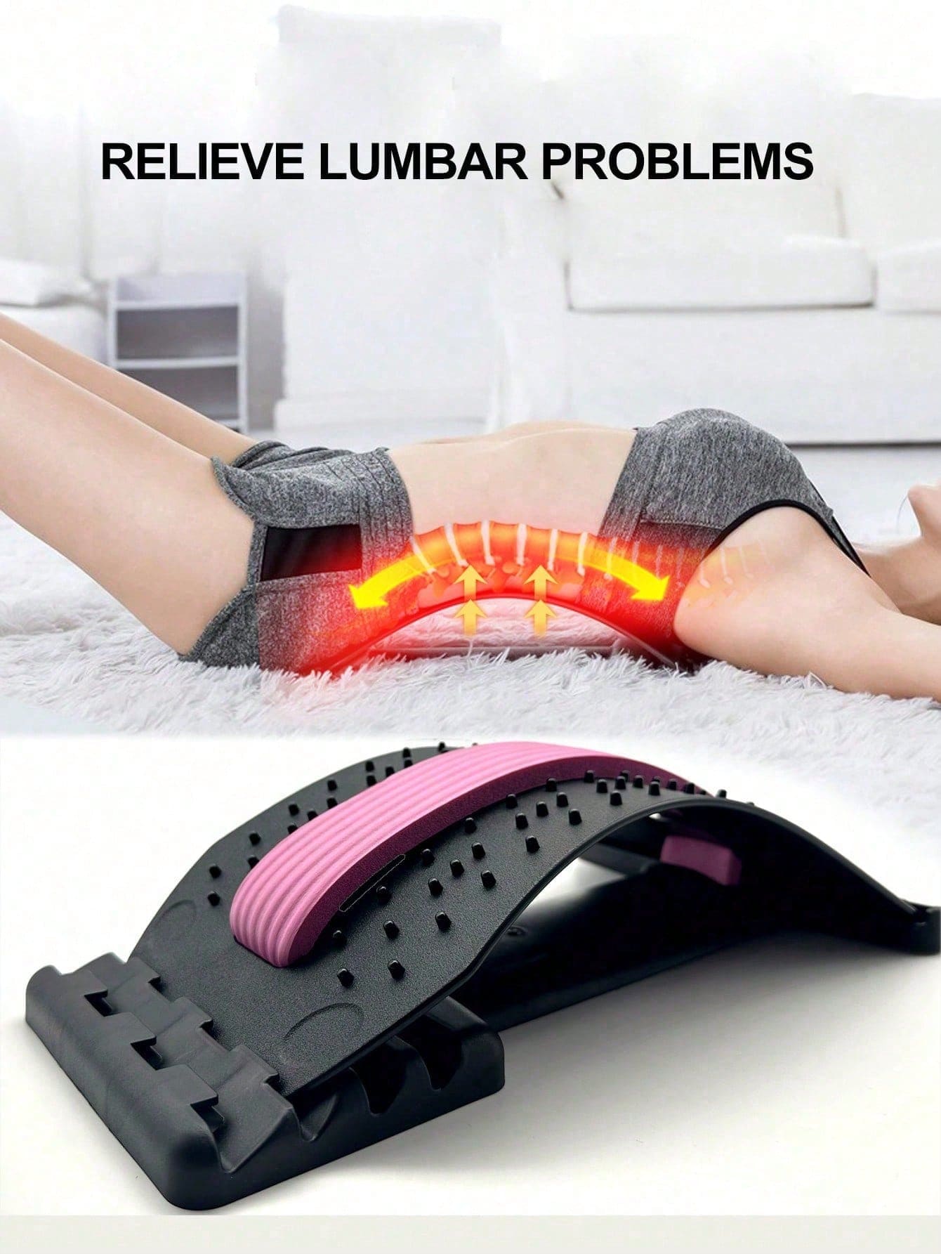 Back Massager For Opening The Back Lumbar Spine Soothers For Stretching The Waist And Neck Yoga Spi 4