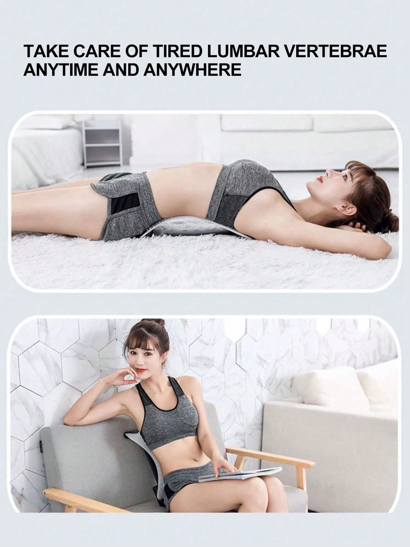 Back Massager For Opening The Back Lumbar Spine Soothers For Stretching The Waist And Neck Yoga Spi 2