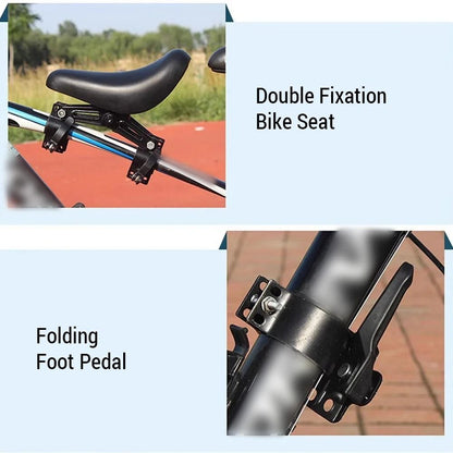 Child FrontMounted Bicycle Seat With Handlebars And Foot Pedals 4