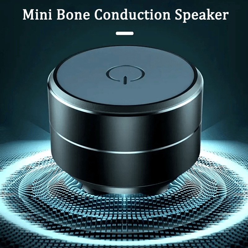 Mini Bone Conduction Bluetooth Speaker Portable Wireless Stereo Audio Device