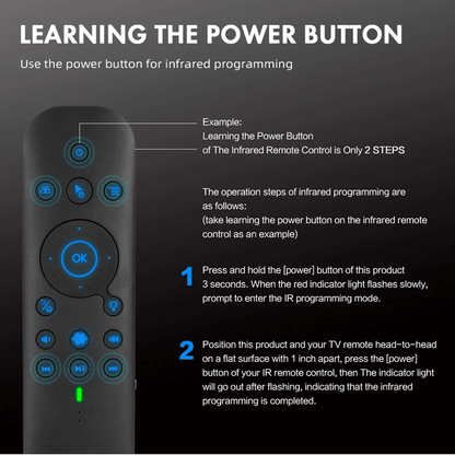 G60S Pro Wireless Voice Remote Control With Air Mouse And Backlit Keys 2