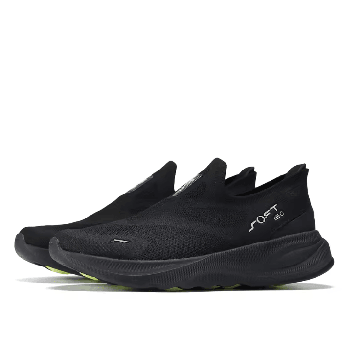 Li Ning Men Soft Go 2 Knit Slip On Walking Shoes With Cushion And Breathable Mesh 2