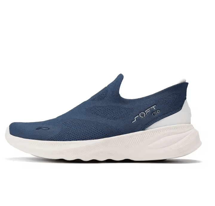 Li Ning Men Soft Go 2 Knit Slip On Walking Shoes With Cushion And Breathable Mesh 5
