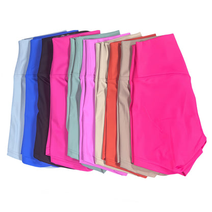 Women's High Waist Yoga Shorts - Quick Dry, Hip Lift Fitness & Running Shorts
