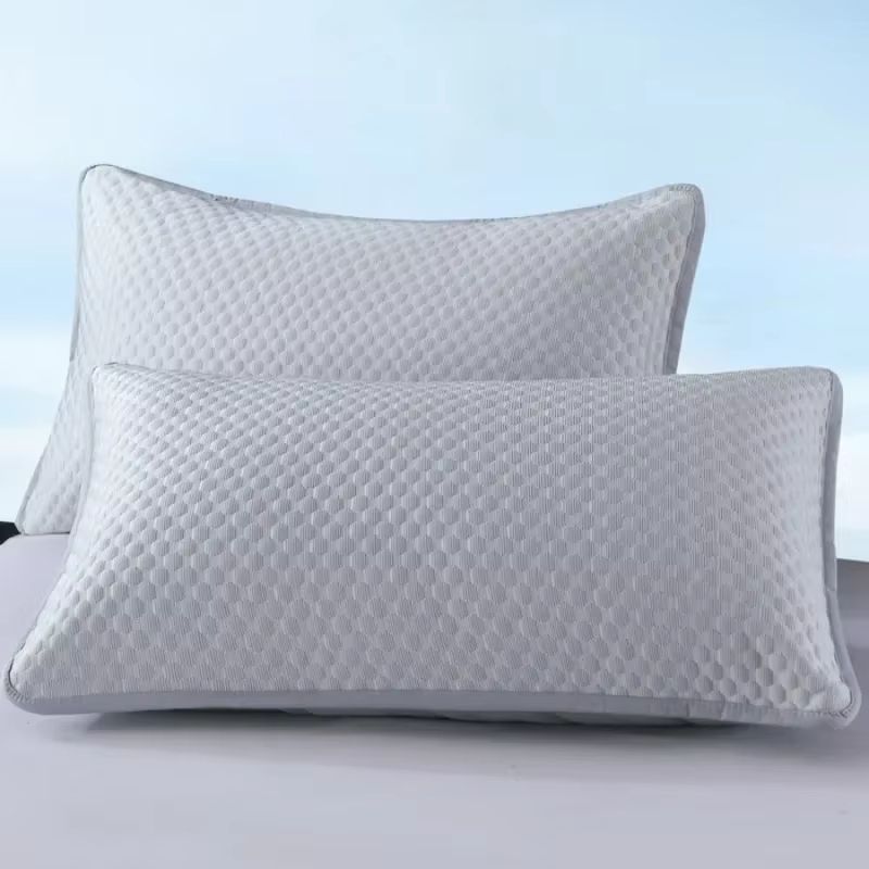 Summer Cooling Pillowcase  Solid Color Ice Bean Pillow Cover For Cool Breathable Sleep 48x74cm No P 5