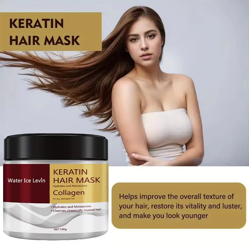Collagen Keratin Hair Mask  Dual Oil Control Deep Conditioner For Smooth FrizzFree And Revitalized  3