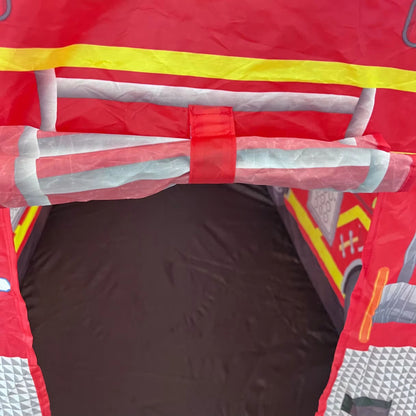 Childrens Fire Truck Play Tent  Indoor And Outdoor Kids Car Tent House With Sunroof 3