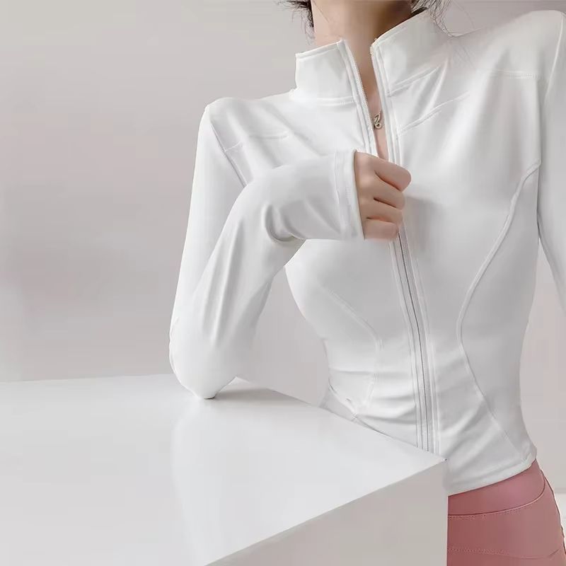 Womens QuickDry Yoga Jacket  Lightweight Zipper Sports Coat For Running Training  Everyday Fitness  2