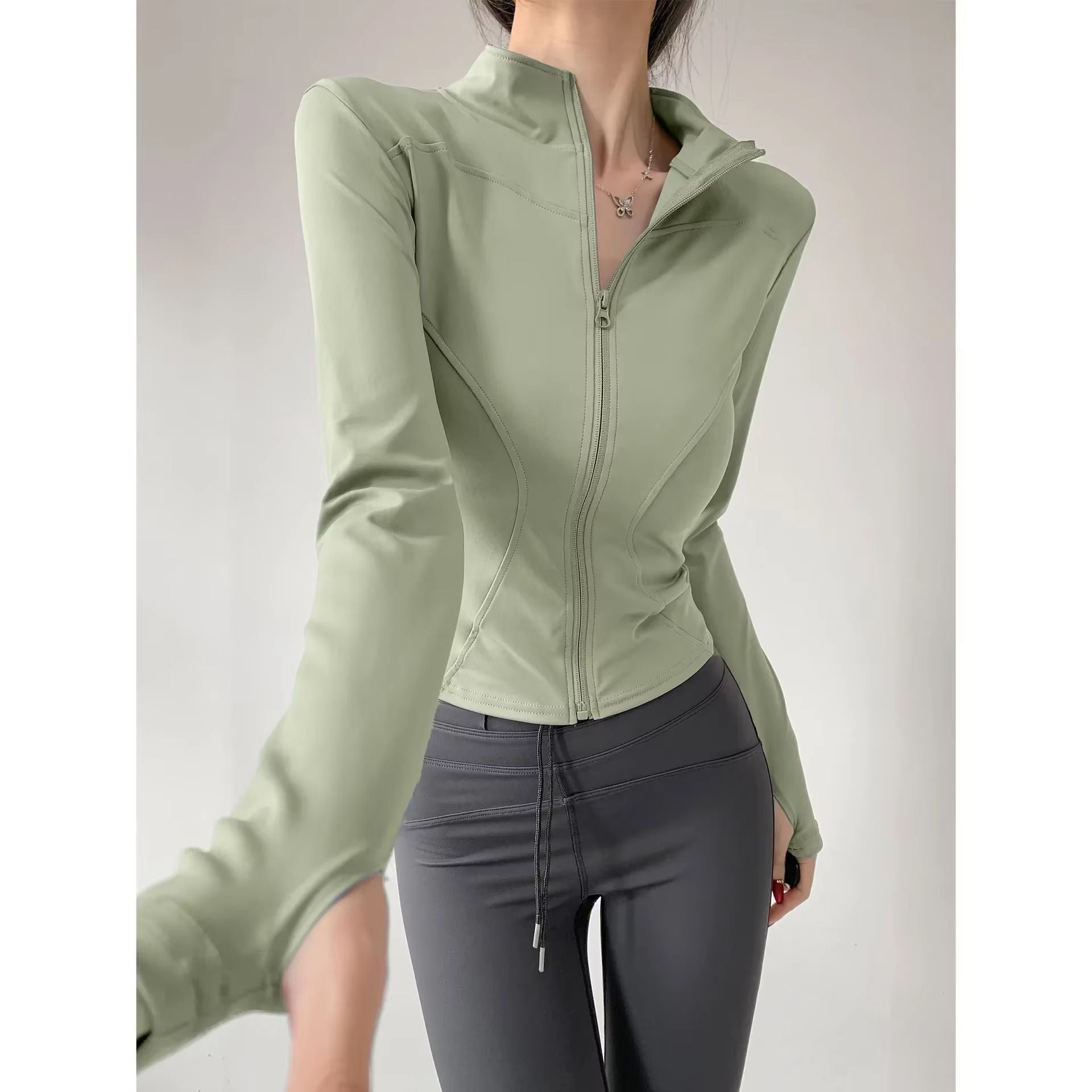Womens QuickDry Yoga Jacket  Lightweight Zipper Sports Coat For Running Training  Everyday Fitness  9