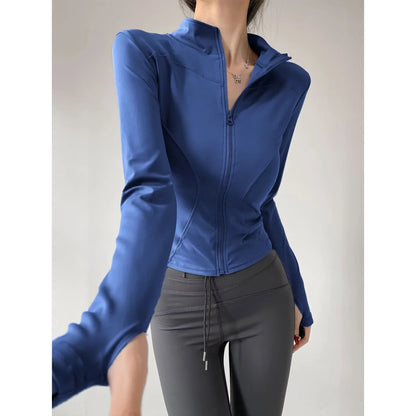 Womens QuickDry Yoga Jacket  Lightweight Zipper Sports Coat For Running Training  Everyday Fitness  14