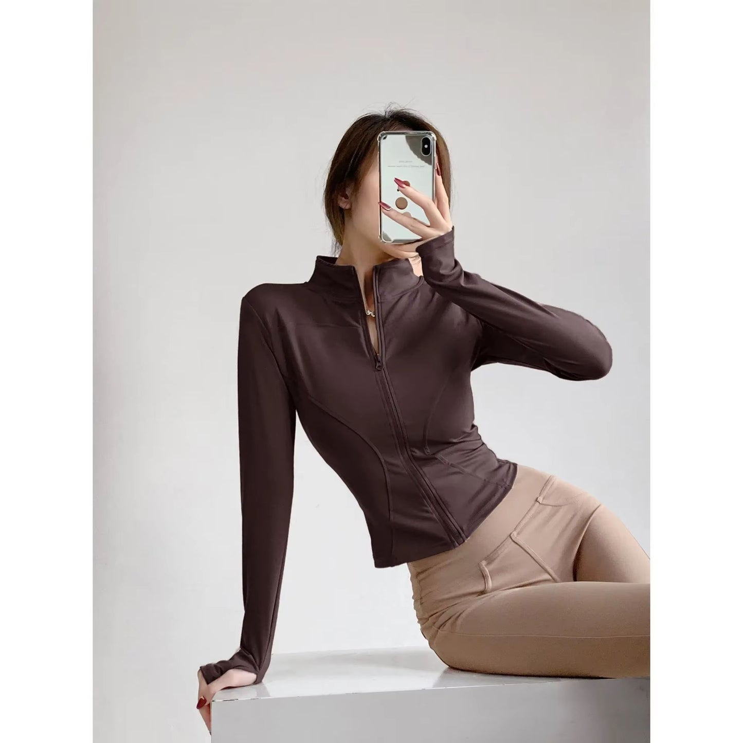 Womens QuickDry Yoga Jacket  Lightweight Zipper Sports Coat For Running Training  Everyday Fitness  17