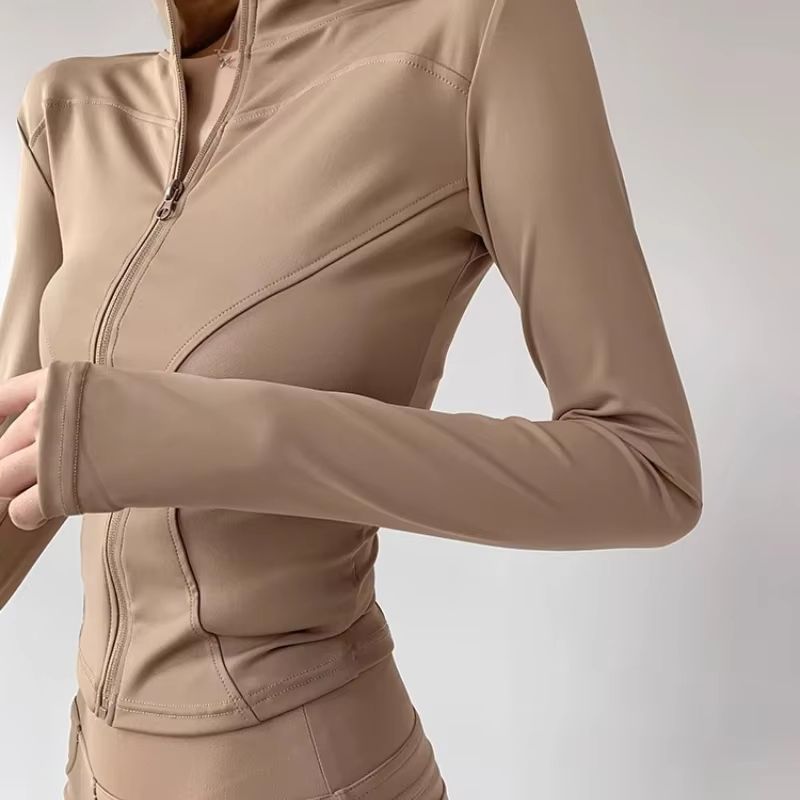 Womens QuickDry Yoga Jacket  Lightweight Zipper Sports Coat For Running Training  Everyday Fitness  3