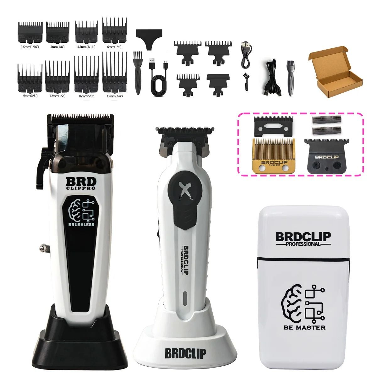 Professional Hair Clipper And Trimmer With Charging Base 16