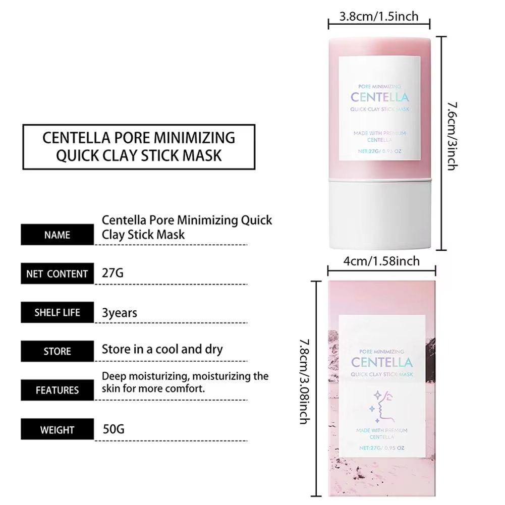 Centella Clay Stick Mask  Deep Hydration And Pore Minimizing Facial Treatment 27g 4