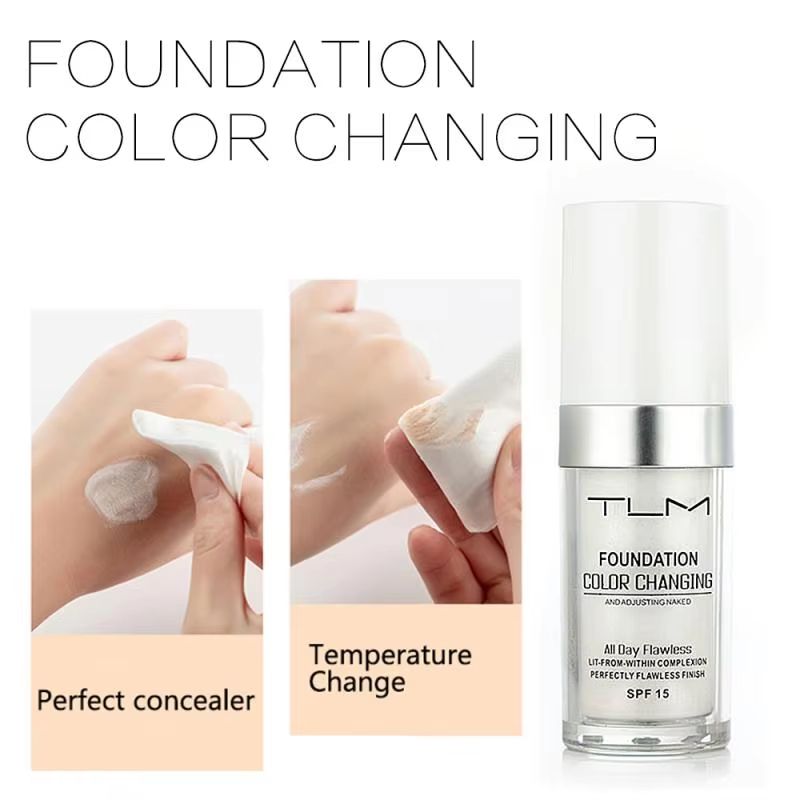 TLM Color Changing Foundation  Magic Liquid Makeup Base Soft Matte Long Lasting Hydration 2