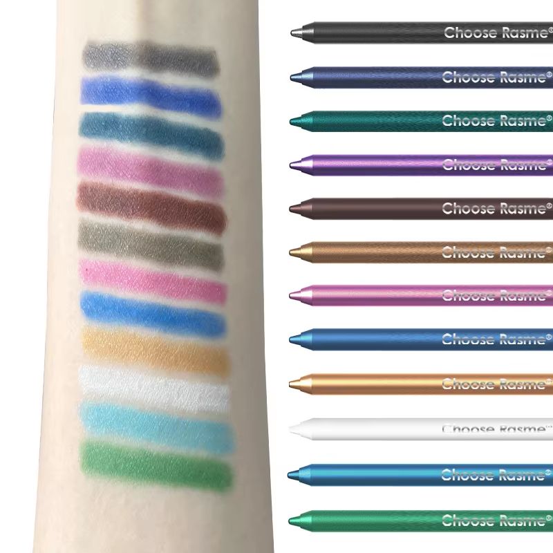 12 Color Glitter And Shimmer Eyeliner Pencil Set  Long Lasting Smooth Application Eye Makeup 1