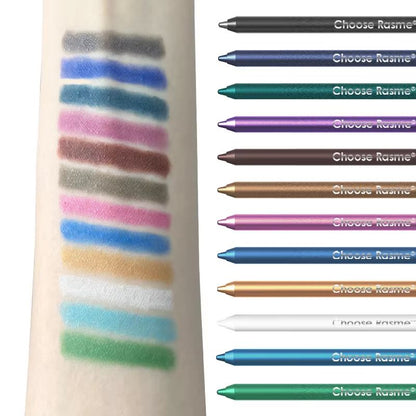 12 Color Glitter And Shimmer Eyeliner Pencil Set  Long Lasting Smooth Application Eye Makeup 1
