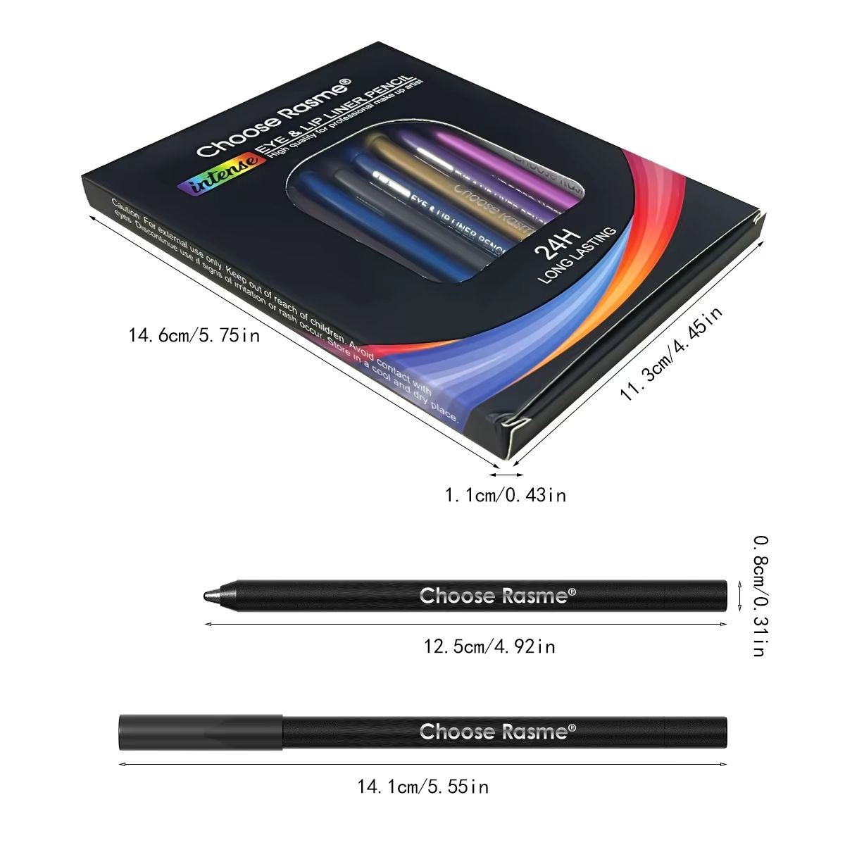 12 Color Glitter And Shimmer Eyeliner Pencil Set  Long Lasting Smooth Application Eye Makeup 2