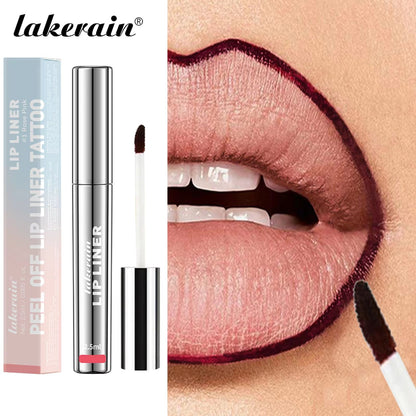 4PCS Waterproof Lip Liner Set – Long-Lasting Matte Lip Stain and Transfer-Proof Lip Liner with Peel-Off Tattoo Finish