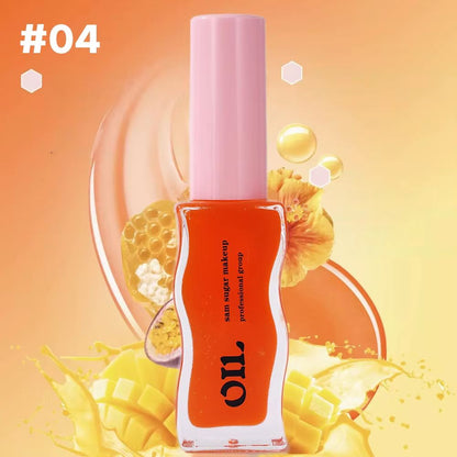 Fruit Honey Lip Oil  Hydrating Lip Gloss With Plumping Jelly Finish And Strawberry Tint 5