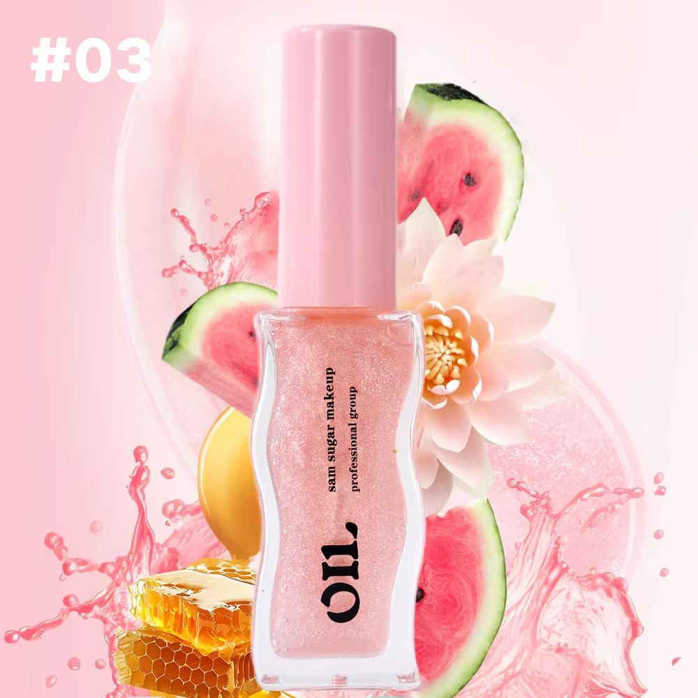 Fruit Honey Lip Oil  Hydrating Lip Gloss With Plumping Jelly Finish And Strawberry Tint 6